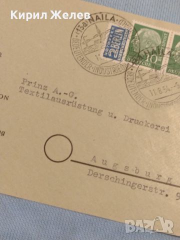 Стар пощенски плик с марки и печати Аугсбург Германия за КОЛЕКЦИЯ ДЕКОРАЦИЯ 26511, снимка 6 - Филателия - 46263267