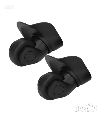 Комплект от 2 колела за количка, безшумни, черни, снимка 4 - Други стоки за дома - 53179635