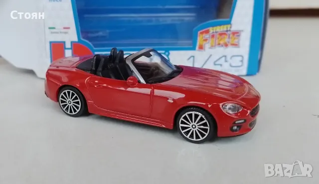 Продавам Fiat 124 Spider, мащаб 1/43, снимка 3 - Колекции - 48459721