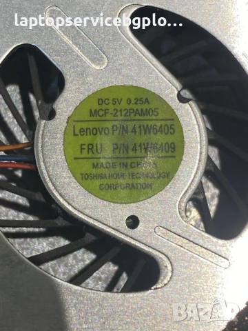 Lenovo ThinkPad T60 T60P Охлаждане с вентилатор 41W6407 41V9932 41W6405 41W6409 3 pins, снимка 3 - Части за лаптопи - 50676251