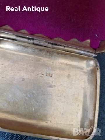 Рядка уникална антикварна руска сребърна кутийка за тютюн с ниело , снимка 9 - Антикварни и старинни предмети - 50446342
