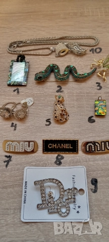 Брошка, Брошки,Колие,Медальон Chanel , Miu Miu , снимка 7 - Други - 52046414