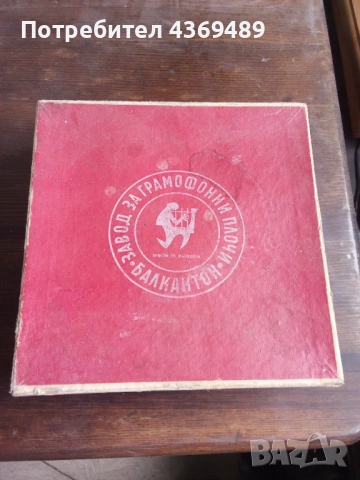 Кутия Балкантон за съхранение на плочи 7инча Балкантон