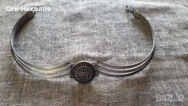 Стилно колие с камъни, снимка 2 - Колиета, медальони, синджири - 52219171