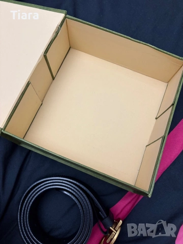 Оригинален кожен колан Gucci GG Marmont с кутия, снимка 6 - Колани - 54292122