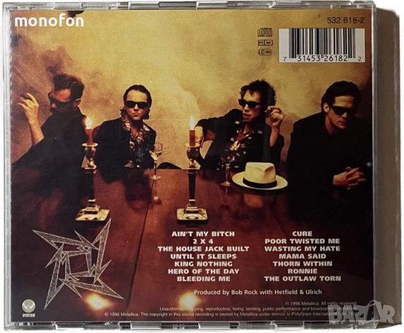 Metallica - Load (продаден), снимка 2 - CD дискове - 45013530