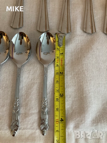 Комплект вилици с ножове за риба и 6 кафени лъжички, снимка 6 - Прибори за хранене, готвене и сервиране - 52325194