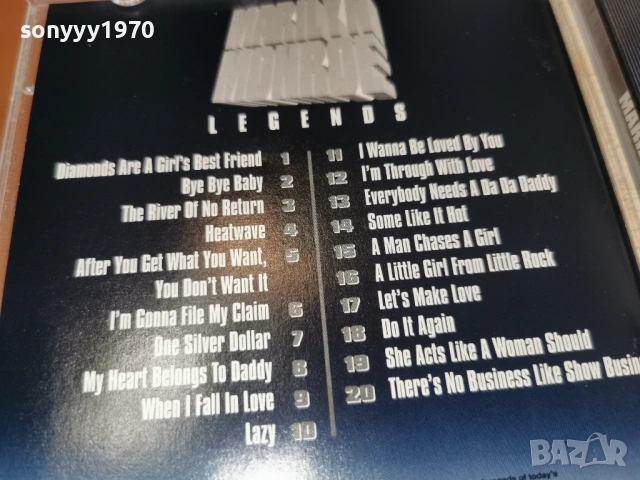 MARILYN MONROE CD-ВНОС GERMANY 0603261638H2E6R, снимка 17 - CD дискове - 53736792