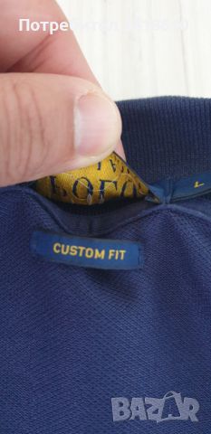 POLO Ralph Lauren Pique Cotton Custom Slim Fit Mens Size L ОРИГИНАЛ! Мъжка Тениска!, снимка 13 - Тениски - 46460791