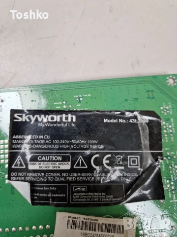 SKYWORTH 43E2000 5823-A6M33G-0P20 L4L019 PANEL LC430DUJ-SHA1, снимка 3 - Части и Платки - 47076742