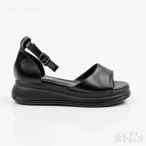 Дамски летни сандали в черно , снимка 2 - Сандали - 51339373