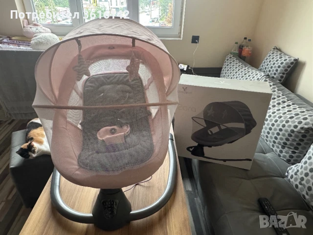 Люлка cangaro Zara розова, снимка 4 - Други - 50583339