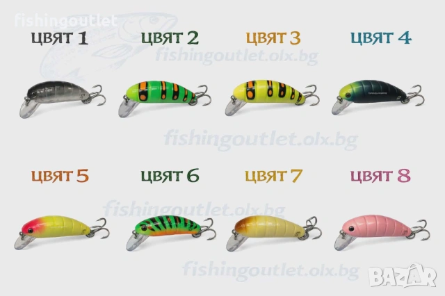 Микро воблери Okinwa - ларва на восъчен молец (КАМОЛА) - 3.5гр / 40мм, снимка 2 - Такъми - 53267054