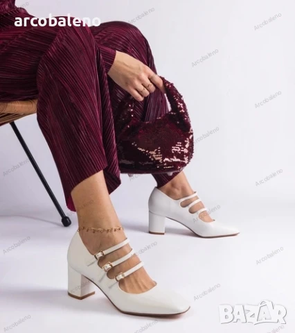 Дамски обувки на висок ток с декоративни катарами Izida, 3цвята , снимка 10 - Дамски елегантни обувки - 50500438