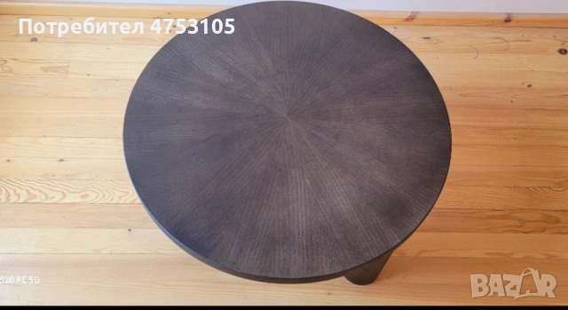 нова кръгла маса за кафе от масивно дърво, снимка 4 - Маси - 53734655