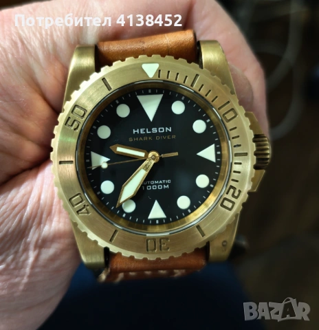 Helson Shark diver-1000m, снимка 2 - Мъжки - 53093007