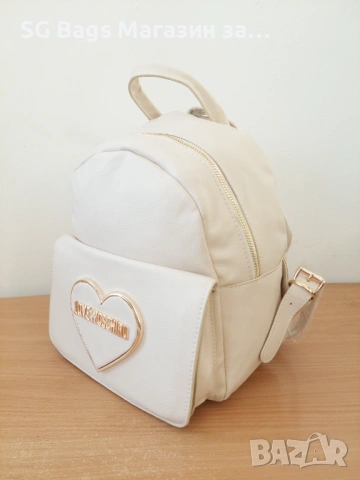 Moschino дамска чанта тип раница дамска раница код 123, снимка 4 - Раници - 48479826