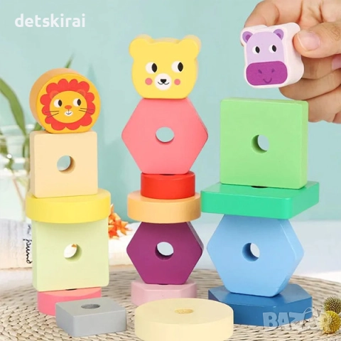 Сортер Животни в количка, снимка 2 - Образователни игри - 52297837