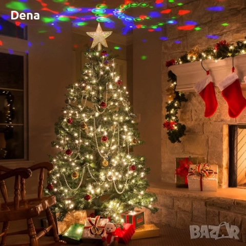 ТОП ТОП ЦЕНА 3D прожектор за Елха 6 Визии - Звезда ТОП ПРОДУКТ ЗА 2025, снимка 4 - Декорация за дома - 52645802