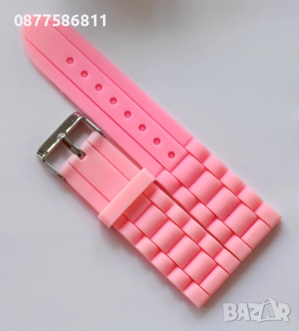 НОВА ЛУКСОЗНА РОЗОВА КАИШКА ЗА ЧАСОВНИК ЕСТЕСТВЕНА КОЖА. РОЗОВИ КАИШКИ ЗА ЧАСОВНИЦИ ROZOVA KAISHKA, снимка 6 - Каишки за часовници - 51612121