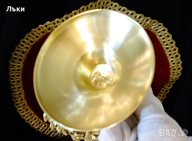 Масивен бронзов свещник 750 гр.,Art Deco., снимка 4 - Антикварни и старинни предмети - 53035565