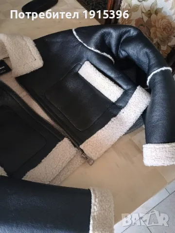 яке с каракул Pull Bear//ново, снимка 3 - Якета - 47404567