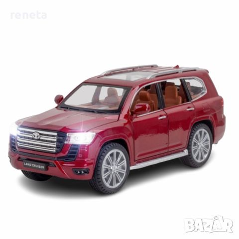 Играчка Кола, TOYOTA Land Cruiser , Метална, Без кутия, Червен, 20x8x8 см., снимка 2 - Коли, камиони, мотори, писти - 45422712