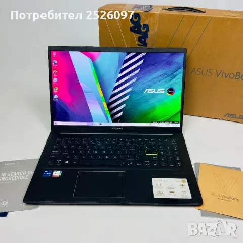 Asus VivoBook 15 OLED/i7-1165G7/20GB DDR4/512GB NVMe/Iris Xe, снимка 1 - Лаптопи за работа - 47536913