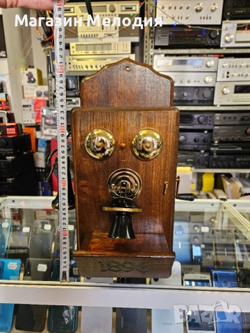 Бар шкаф за алкохол във формата на стенен телефон с музикална кутия. , снимка 6 - Антикварни и старинни предмети - 36183490
