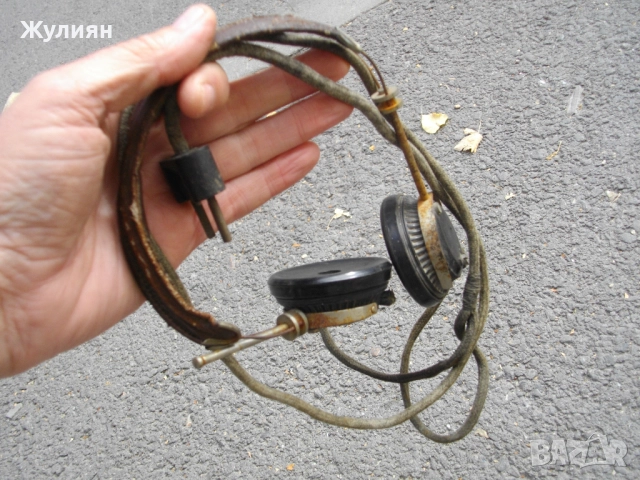 СТАРИ СЛУШАЛКИ ЗА РАДИОСТАНЦИЯ БАКЕЛИТ , снимка 7 - Антикварни и старинни предмети - 51863873