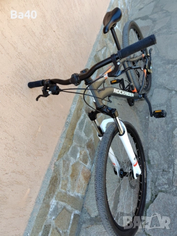 Планински велосипед Rockrider ST 120, 27,5", СИВО/ОРАНЖЕВО, снимка 9 - Велосипеди - 53869633