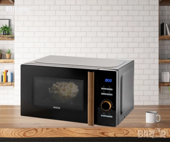 Микровълнова фурна 20L,черна, дигитална, снимка 4 - Други - 52806974