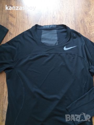 Nike Pro Men's Tight Fit Long-Sleeve Top - страхотна фитнес блуза КАТО НОВА ХЛ, снимка 2 - Спортни дрехи, екипи - 46126248