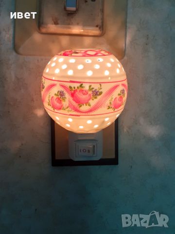Нощни лампи 2 керамични комплект, снимка 3 - Лампи за стена - 45557827