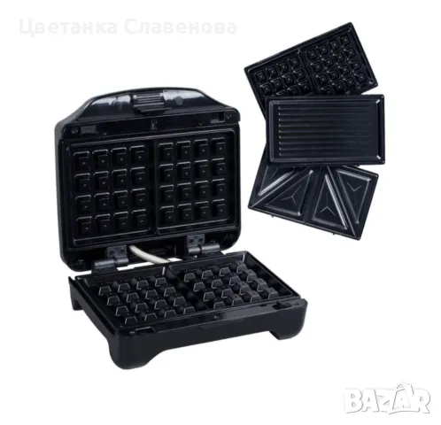 Сандвич тостер Taurus Miami Premium, 900W, Сменяеми плочи, LED функция,Вертикално съхранение, Инокс, снимка 2 - Тостери - 50252621