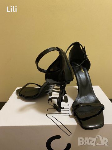 Сандали с ток YSL Saint Laurent, снимка 4 - Дамски обувки на ток - 46471483