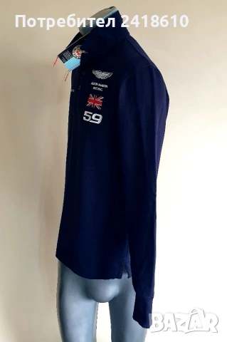 Hackett Aston Martin Cotton POLO Mens Size  S НОВО! ОРИГИНАЛ! Мъжка Поло Блуза!, снимка 2 - Блузи - 53495904