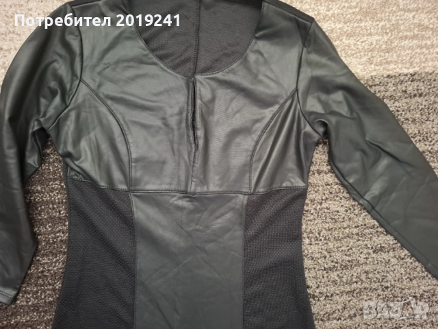 Елегантна черна рокля , снимка 3 - Рокли - 53215066