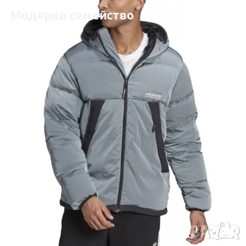 Мъжко зимно яке ADIDAS Adventure Down Puffer Jacket Grey, снимка 1 - Якета - 47468462