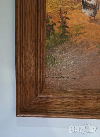 Картина репродукция (принт) на Герхард Несвадба със селска сцена , снимка 5 - Картини - 53994869