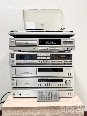 🔊Висок клас аудио система Technics - стъпало, предусилвател с тунер, управление, дек, CD, грамофон , снимка 2 - Аудиосистеми - 52621044