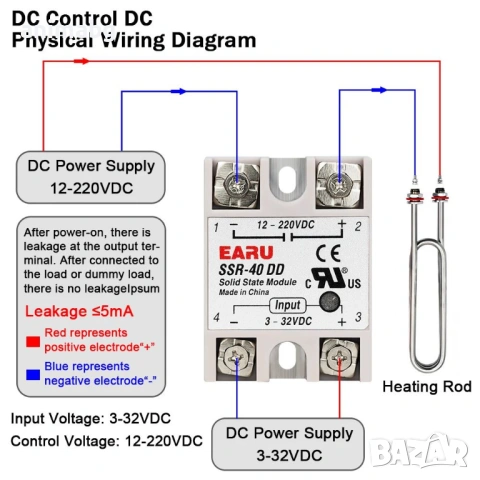 ANIMABG Солид стейт реле, SSR-40DD, снимка 3 - Друга електроника - 54182102