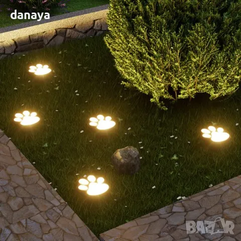 5766 Градинска декоративна соларна лампичка Лапичка, снимка 3 - Градински мебели, декорация  - 50177127