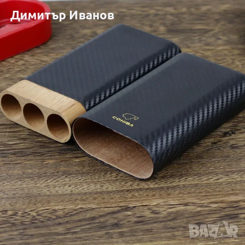 Cohiba кедров калъф със карбоново покритие за 3 пури, снимка 7 - Други - 50997768
