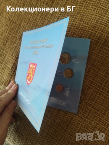 СЕТ ЕВРОМОНЕТИ 2001 ГОДИНА - ФИНЛАНДИЯ, снимка 2 - Нумизматика и бонистика - 53522454
