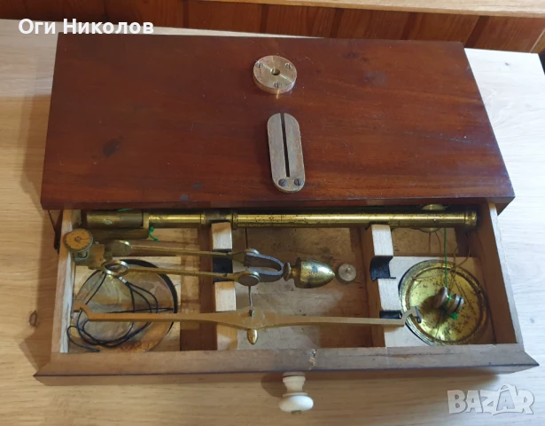 Старинна професионална златарска-медицинска везна, снимка 9 - Антикварни и старинни предмети - 50772110