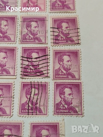 Винтидж ПОЩЕНСКИ марки САЩ , снимка 6 - Филателия - 53087781