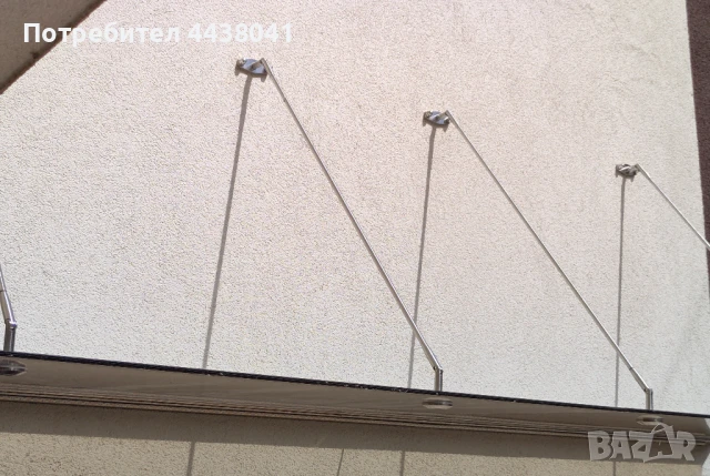 Държачи за козирка/навес за стъкло