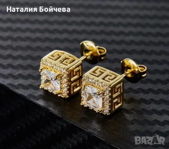 Обеци от висококачествена медицинска стомана Не предизвикват алергии, снимка 2 - Обеци - 53639553