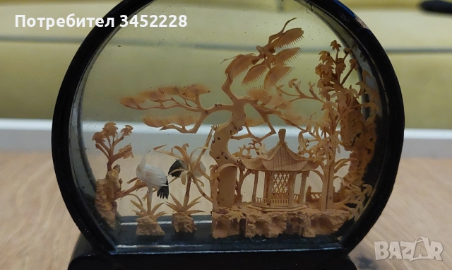 диорама ръчно изработена от корк винтидж за ценители , снимка 4 - Декорация за дома - 52356480